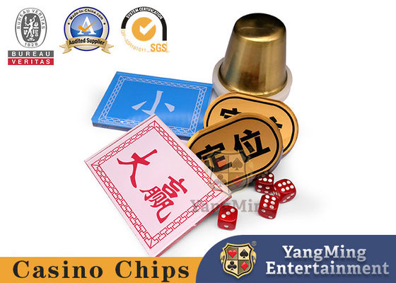 Rosso e Blu Front And Back Stampa Dimensione Posizionamento Buttone Casinò Poker Gioco da tavolo Personalizzazione