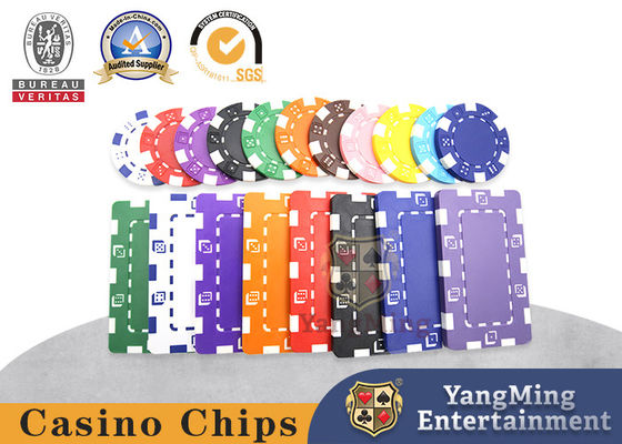 11.5g Nuovo chip multicolore ABS plastica Texas Baccarat Casino personalizzato