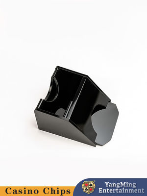 Nero 1-2 coppie di giocatore di carte da poker, Black Jack Baccarat Scarpa da giocatore di carte acriliche