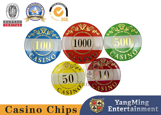 Set di chip acrilici stampati a caldo con 760 pezzi di giochi da tavolo Baccarat