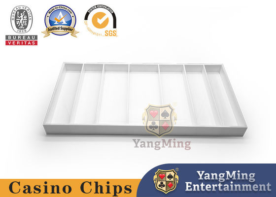 Casinò Contafoglio Chip Box Bianco Acrilico Plastica Baccarat Poker Tavolo Chip vassoio