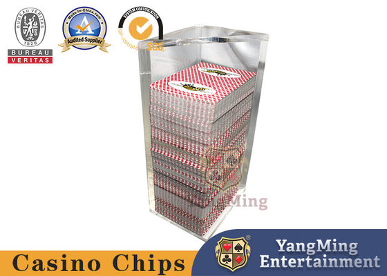 8 Deck Poker Discard Holder, Black Jack Texas Table Game, Acrilico, Completamente Trasparente
