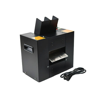 Scherzatore di carte in acciaio inossidabile nero per tavoli da poker di casinò a doppia porta per la macchina di triturazione delle carte