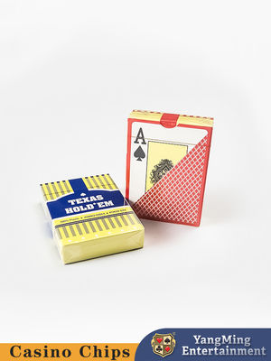 Entrattenimento per casinò su misura Texas Cartoline di plastica a doppio lato Ghiacciate Grandi carte da gioco stampate