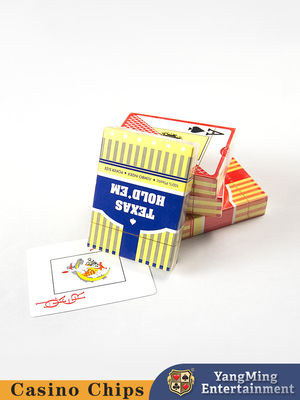 Disponibile in magazzino Texas Lettere di grandi dimensioni Carte di plastica ghiacciate Poker Table Game Table Top Carte da gioco