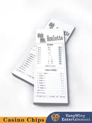 Esempio di carte personalizzate per il tavolo da poker per i produttori di tabella di regole del gioco della roulette del casinò