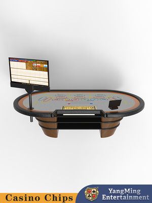 Fabbrica personalizzato gioco d'azzardo Baccarat Poker 8 Persona Smart Chip Induction Poker Tavolo