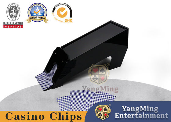 Shuffler nero della carta del commerciante della Tabella del casinò di personalizzazione della scarpa delle carte da gioco della piattaforma dell'acrilico 8