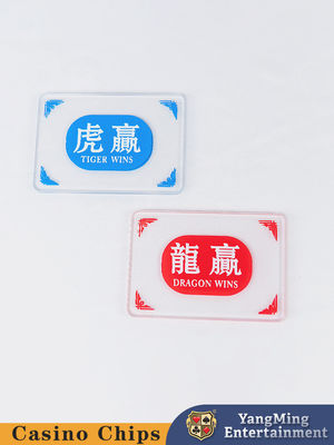 Indicatore di gioco YM-SB02 rispettoso dell'ambiente di scarto di Dragon Tiger Gambling Table Texas Chips degli accessori delle carte del club