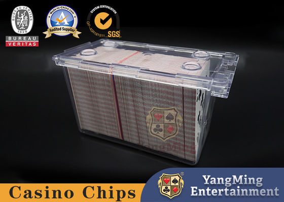 Chiaro acrilico 1 - la scatola di carta da gioco di 8 piattaforme 300pcs libera le serrature con la maniglia del metallo