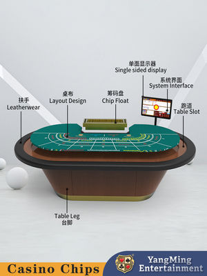 Poker Casino Massello Legno Baccarat Tavolo Poker Gioco Chip Tavolo A Scacchi