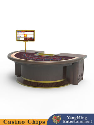 Modern Deluxe Customized Semi-Circular Footed Baccarat Poker Table Entretenimento Club di svago Poker Game Table