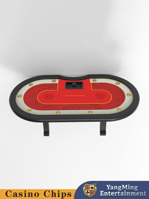 Simple Folding Texas Hold'em Poker Table 10 giocatori Poker VIP Tavolo di gioco di carte