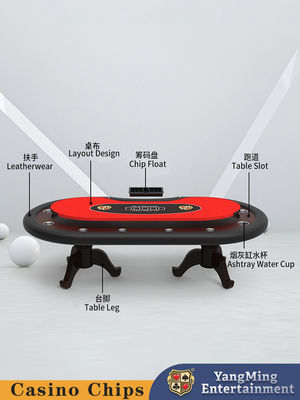 Tavolo da poker personalizzato Legna di tigre in legno massello Gioco di poker di intrattenimento Tavolo speciale del torneo del Texas