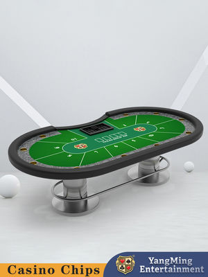 Personalizzazioni per 10 giocatori Protezione a barra di metallo Texas Hold'em Poker Table Casino Tavoli da gioco ricreativi