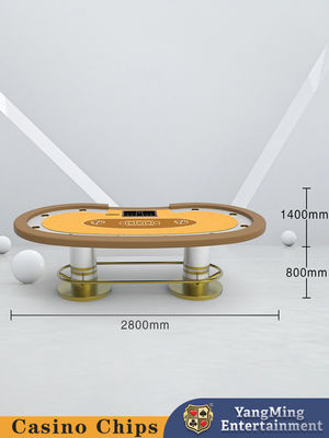 Fabbrica personalizzata Pea Metal Bumper Guard Texas Hold'em Poker Table Recreational and Leisure Club Poker Game Table