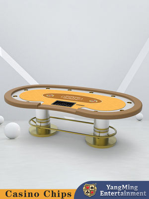 Nuovo prodotto lanciato Protector a barre metalliche per 10 giocatori Texas Hold'em Poker Table Club Casino Table Poker Game Table