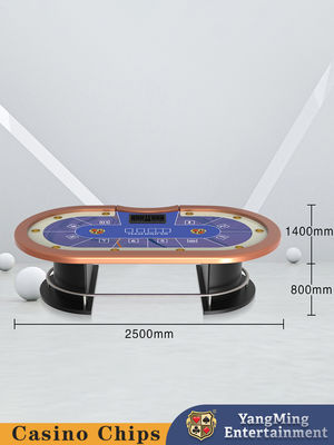 Texas Oval Metal Semi-Circular Treadle International Game Chess Club Tavolo da poker esclusivo