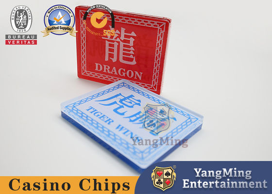 Gioco d'azzardo Casinò Dragon Tiger Giochi di poker Marcatore 8 mazzi Gioco di carte Giochi vince il pulsante del croupier