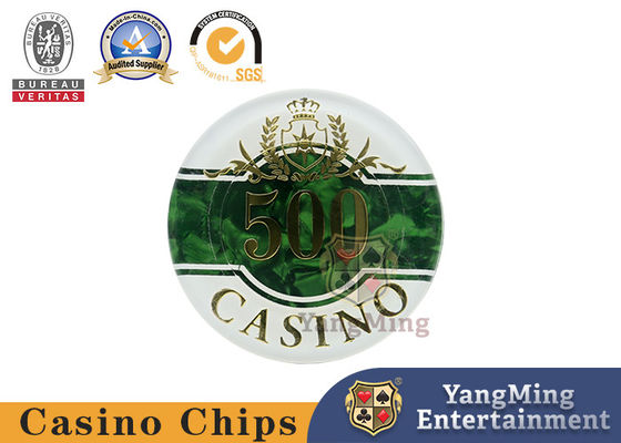 La mazza di lusso Chip Set With Embedded Iron del casinò del bello modello placca