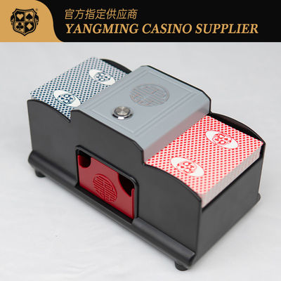 2 mazzi di batterie a doppio uso Poker Shuffler Baccarat Texas Amusement Game Table Shuffler
