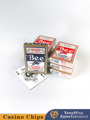 Carte da gioco americane originali del casinò dell'ape del club 92 del poker con la carta di centro nera UV