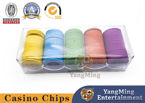 Griglia acrilica spessa 5 di alta qualità completamente trasparente intorno alla copertura Chip Case di Texas Special Clay Chip With dei pc di Chip Tray 100