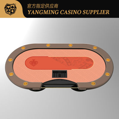 Moderno Casinò Ovale Metallo Treadle Poker Tavolo Per Poker Tavoli Sala di gioco Gamer