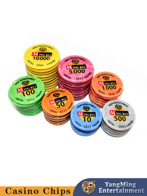 Spot Supply Shell Pattern Acrylic RFID Chip con UV indipendente Anti-falsificazione Baccarat Poker Table Games