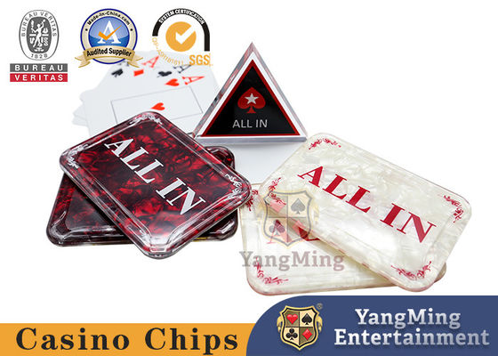 VENDITA A CALDE 1 PCS Baccarat Acrilico ALL IN Button Poker Card Guard Casino Casino Table Bet Brand