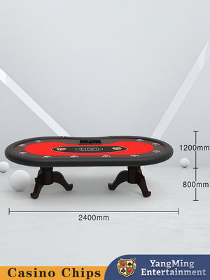 Casinò Texas Holdem Poker Table Con Dedicato 10 Giocatori Casinò Tavolo Disposizione Di Tiger Legs Fabbrica Fornitura