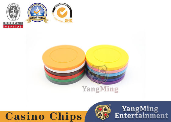 Mazza di plastica Chips With No Denomination dell'ABS di Texas Roulette Casino Table Customized 4g