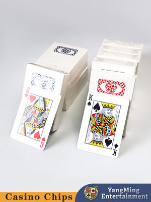 100% Blu Nero Carta CMYK Pubblicità Poker Stampa personalizzata Casinò Carte da gioco Con Logo personalizzato
