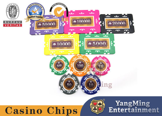 Wholesale U.S. ABS Eight Crown Patch Paper Code Set Giochi di intrattenimento di casinò Chips da tavolo