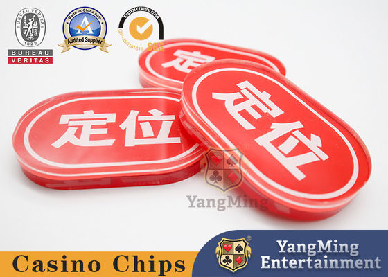 Acrilico Casinò Fabbrica Nuovo Disegno su misura Ovale Produce Forma Localizza Marchio