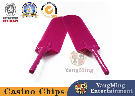 Casinò Poker Club Carte da gioco Marca Paletta Colore rosso Acrilico di plastica Fabbrica Apparecchi personalizzati per tavoli da gioco