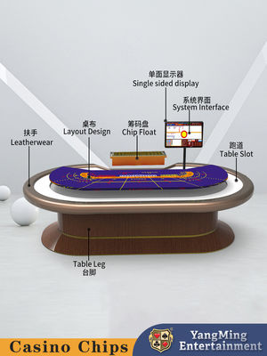 New Treadle Baccarat Poker Game Chip Table per il Casino Club Poker Game Table