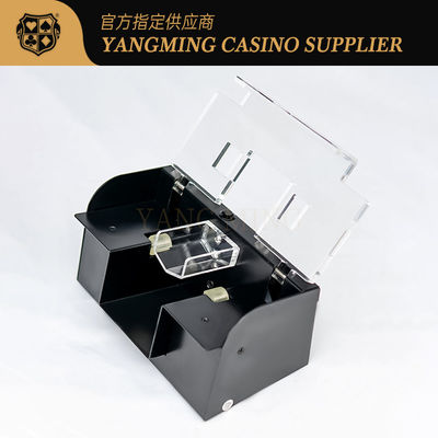 All Black Card Shuffler 2 Set Alimentato Automaticamente Texas Hold'Em Poker Accessori