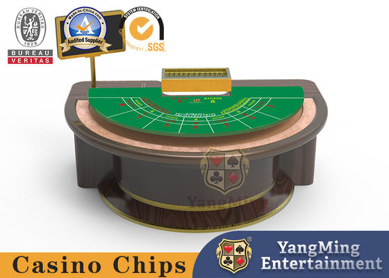 Tavolo di poker in stile sud-est asiatico semicerchio Baccarat Texas Live Card Game Scacchi Tavolo Spot può essere personalizzato