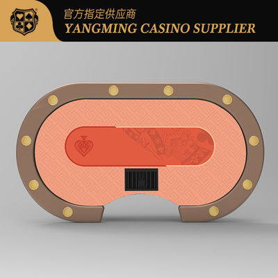 Tavolo da poker su misura Oval Metal Treadle Casino Hotel Texas Hold'em
