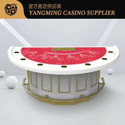 Deluxe Casino Blackjack Poker Tavolo aggiornato Disegno personalizzato Mezza barra rotonda Protector Poker Tavolo