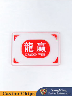 Disegno originale personalizzato Semi-Frosted Acrylic Banker Player Marker Button Casino Baccarat Table Top Marker Button
