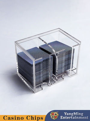 Alte qualità all'ingrosso ingrossato acrilico spessito 8 Deck Cartone scarto casinò Baccarat Poker Punteggio Discard Holder