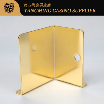 Nuovamente lanciato tenitore di carte da poker in metallo elettroplato casinò baccarat intrattenimento svago gioco da poker tenitore di carte da poker