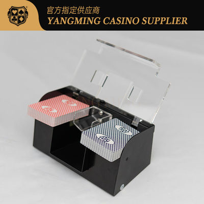 Casinò Customized Metal Iron Poker Intelligent Automatic Shuffler Supporto 2 mazzi di carte pulizia sincronizzata ad alta velocità