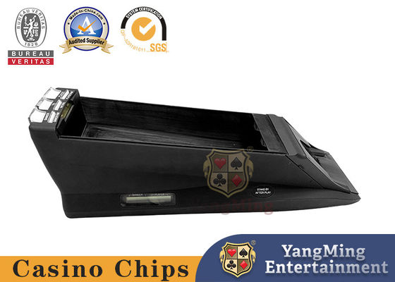 Tutto nero Laser Barcode 8 Deck Poker Concessionario elettronico per tornei internazionali Standard Scarpe Smart Shuffle