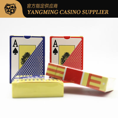 Texas Hold'em di alta qualità Big Letter Frosted Plastic Card Color Box per Texas Hold'em Casino Casual Game Tabletop Poker Card