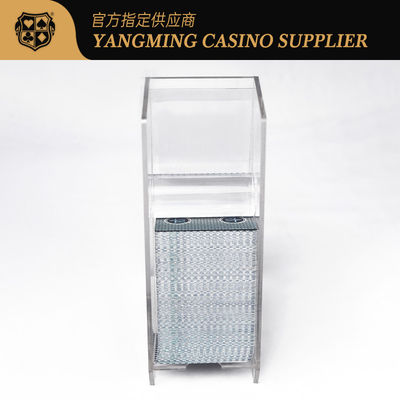 Acrilico trasparente 8 mazzi di carte da gioco Discard Holder in vendita Baccarat Casinò Poker Tabletop Discard Holder