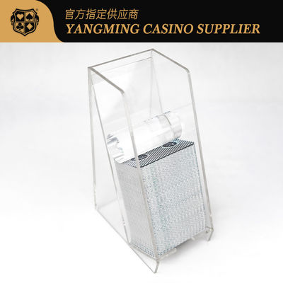 Spot Wholesale Fully Transparent Acrylic Discard Holder per il gioco di poker del Baccarat Gambling Club