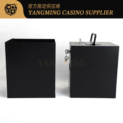 Hot Sale Casinò Cassa dei consigli Accessoiri Cassa di denaro di ferro grande con serratura per casinò gioco d'azzardo giochi di poker